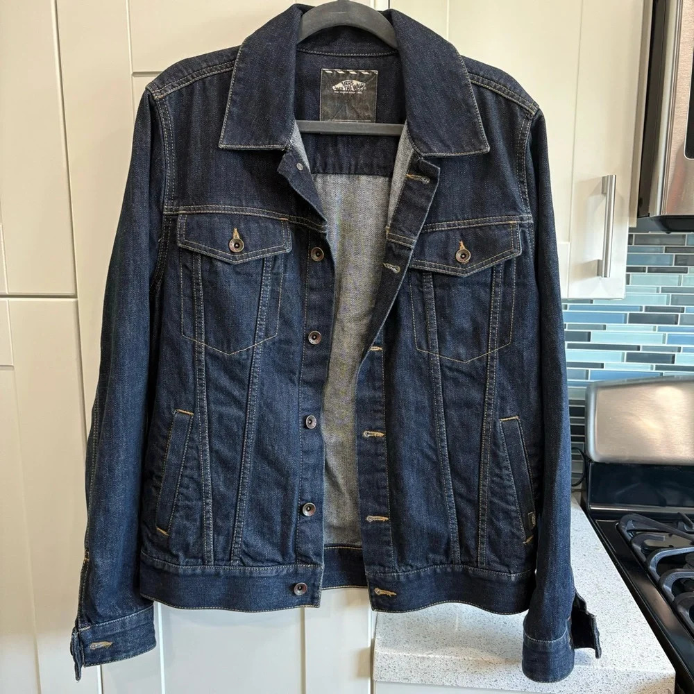 Vans dark denim jean jacket